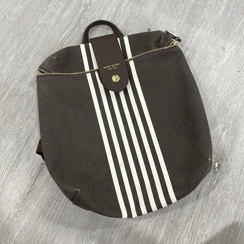 Henri Bendel small canvas book bag
